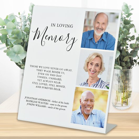 Gedenken an das 3-Foto-Gedenkfest Sockelschild