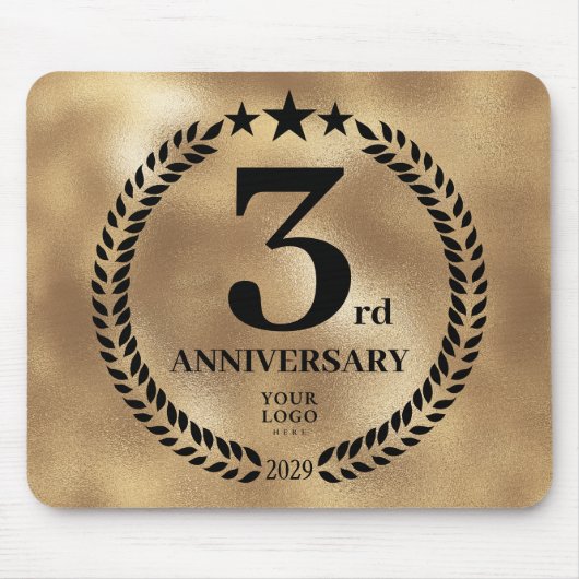 Gedenken an das 3. Jubiläum des Gold Business Mousepad (Vorne)