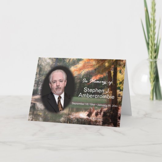 Gedenken an das Bulletin des Gedenkdienstes Karte (Vorderseite)