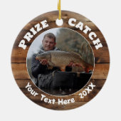 Gedenken an das Foto des Fischereipreises Keramik Ornament (Hinten)