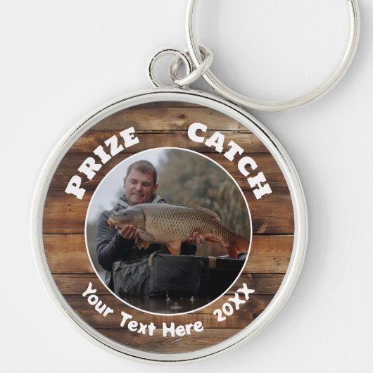 Gedenken an das Foto des Fischereipreises Schlüsselanhänger (Vorne)