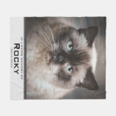 Gedenken an das Foto von Haustieren Fleecedecke (Vorderseite (Horizontal))