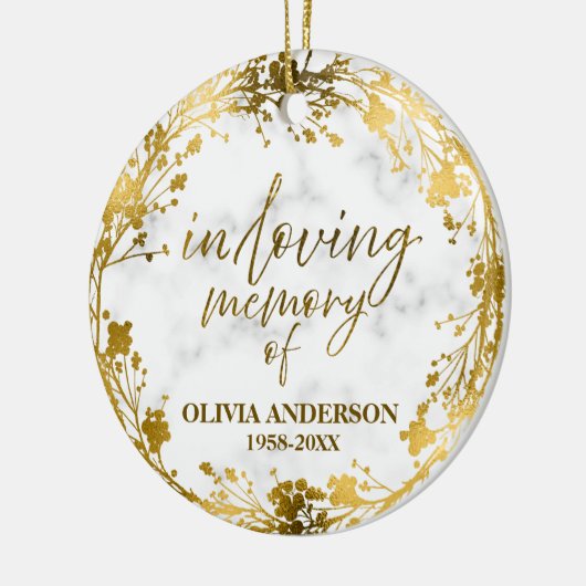 Gedenken an das Gedächtnis des Gedächtnisses zum G Keramik Ornament (Links)