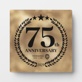 Gedenken an das Gold 75-jährige Jubiläum des Firme Fotoplatte