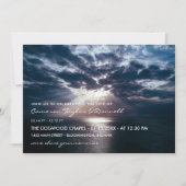 Gedenken an das Leben in Wolken durch die Sonne br Einladung (Vorderseite)