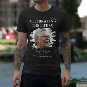 Gedenken an das Leben von Foto-Erinnerungsshirt T-Shirt