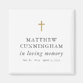 Gedenken an das moderne, einfache Kreuz der Erinne Magnet (Vorne)