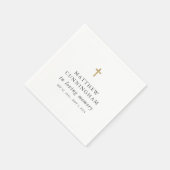 Gedenken an das moderne, einfache Kreuz der Erinne Serviette (Ecke)