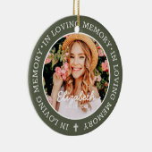 Gedenken an das moderne Foto des Gedächtnisses Keramik Ornament (Rechts)