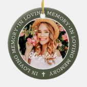 Gedenken an das moderne Foto des Gedächtnisses Keramik Ornament (Hinten)