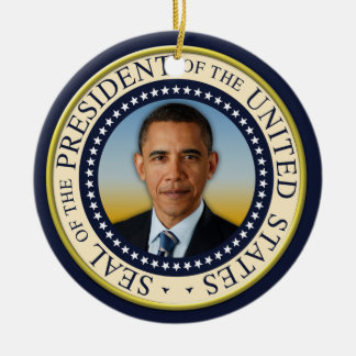Gedenken an den 45. Präsident Barack Obama Keramikornament