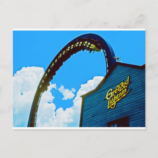 Gedenken an den Astro World Amusement Park Postkarte (Vorderseite)