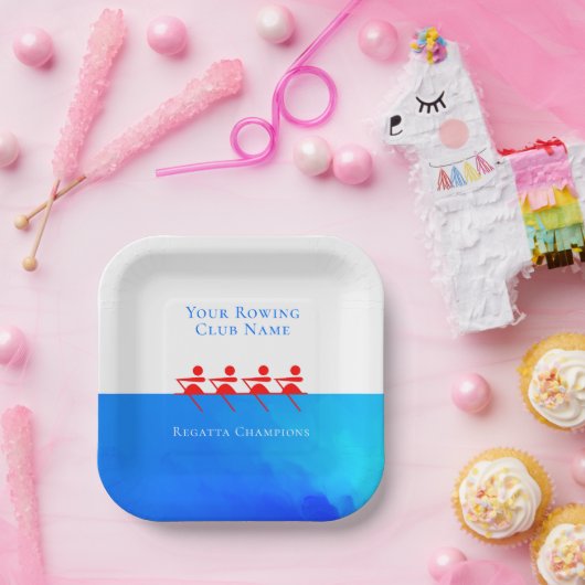 Gedenken an den einfachen Ruderklub Pappteller (Party)