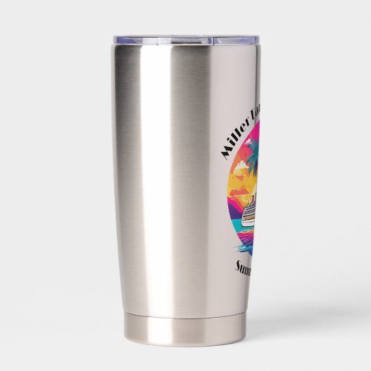 Gedenken an den Familienurlaub Thermobecher (Vorderseite)