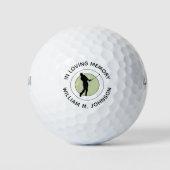 Gedenken an den Golfer im Gedächtnis Golfball (Vorderseite)
