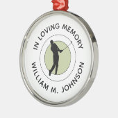 Gedenken an den Golfer im Gedächtnis Ornament Aus Metall (Links)
