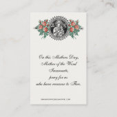 Gedenken an den Tag der katholischen Mutter Heilig (Rückseite)