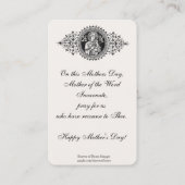 Gedenken an den Tag der katholischen Mutter Heilig (Rückseite)