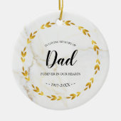 Gedenken an den Vater Keramik Ornament (Vorne)