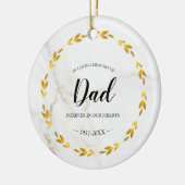 Gedenken an den Vater Keramik Ornament (Links)