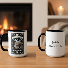 Gedenken an den Verlust des Hundes Foto Tasse