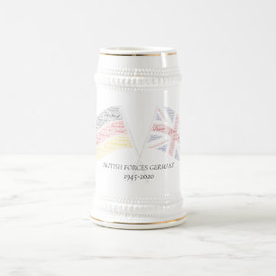 Gedenken an die britische Armee Stein Bierglas