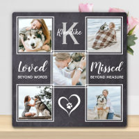 Gedenken an die Fotocollage für Hunde