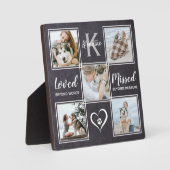 Gedenken an die Fotocollage für Hunde Fotoplatte (Vorderseite)