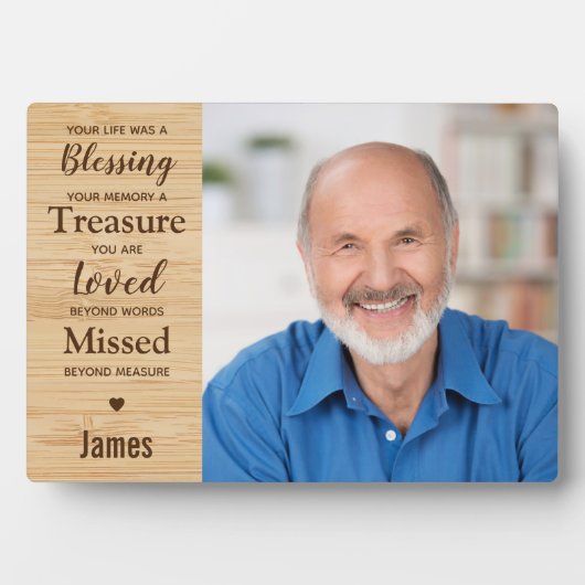 Gedenken an die Gedächtnisfamilie Fotoplatte (Vorderseite)