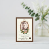 Gedenken an die Heilige Titus Brandsma Platzkarte (Stehend Vorderseite)