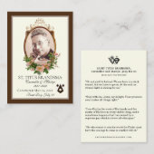 Gedenken an die Heilige Titus Brandsma Platzkarte (Vorne/Hinten)