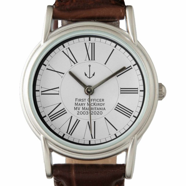 Gedenken an die Lady First Officer Ship Crew Armbanduhr (Von Creator hochgeladen)