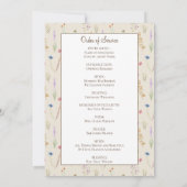 Gedenken an die Liebe zum Gedächtnis florale Reihe Einladung (Rückseite)