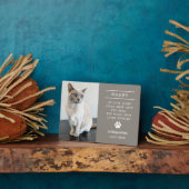 Gedenken an die Personalisierte Gedächtniskatze im Fotoplatte (Seite)