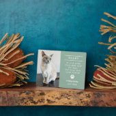 Gedenken an die Personalisierte Gedächtniskatze im Fotoplatte (Seite)