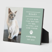 Gedenken an die Personalisierte Gedächtniskatze im Fotoplatte (Seite)