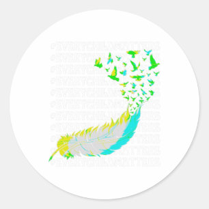 Gedenken an die Schule in Kinderangelegenheiten in Runder Aufkleber