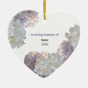 Gedenken an einen geliebten Menschen - Blumenschmu Keramik Ornament