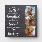 Gedenken an Foto-Hundeschema Fotoplatte (Vorderseite)