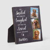 Gedenken an Foto-Hundeschema Fotoplatte (Vorderseite)