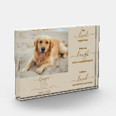 Gedenken an Hunde Fotoblock (Links)