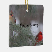 Gedenken an Kardinal Keramik Ornament (Rechts)