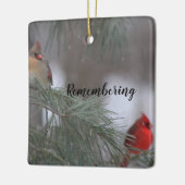 Gedenken an Kardinal Keramik Ornament (Links)