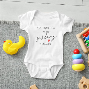 Gedenken an mein Geschwister im Himmel Baby Strampler