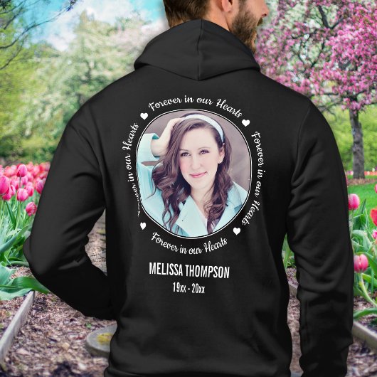 Gedenken an Personalisiertes Foto Hoodie