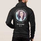 Gedenken an Personalisiertes Foto Hoodie (Rückseite)