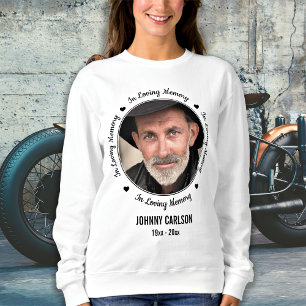 Gedenken an personalisiertes Foto im Gedächtnis Sweatshirt