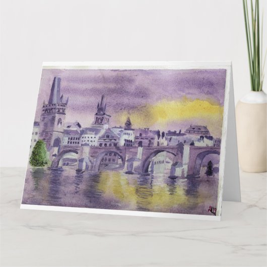 Gedenken an Prag Karte (Vorderseite)