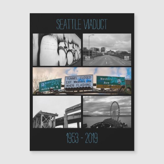 Gedenken an Seattle Magnetkarte (Vorderseite)