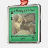 Gedenken an unser Zierdenkmal Ornament Aus Metall (Links)